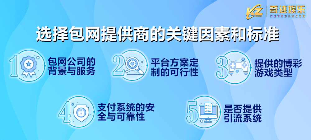 选择包网提供商的关键因素和标准