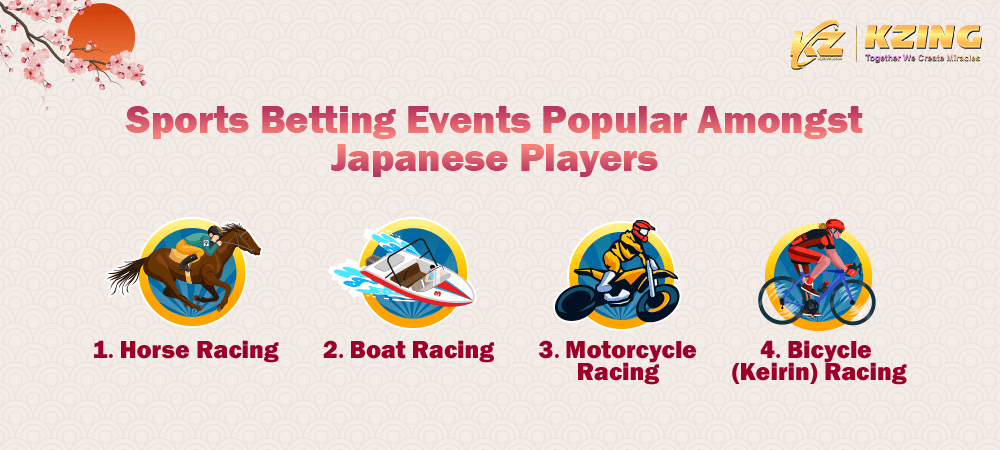 popular sports betting event among many japanese gamblers: horse racing, boat racing, motorcycle racing, bicycle racing