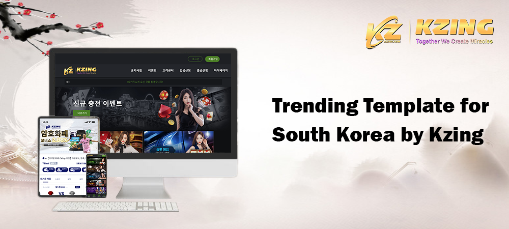 Kzing South Korea online gambling website template