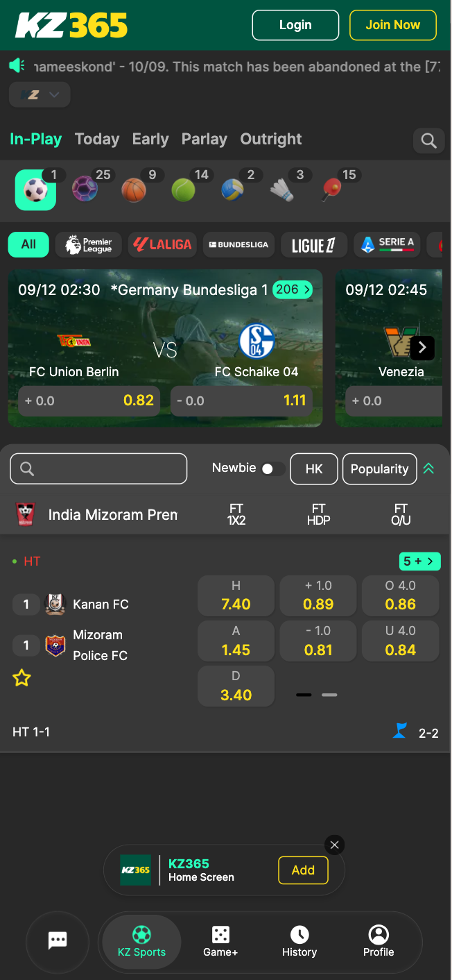 KZ365 Theme Mobile